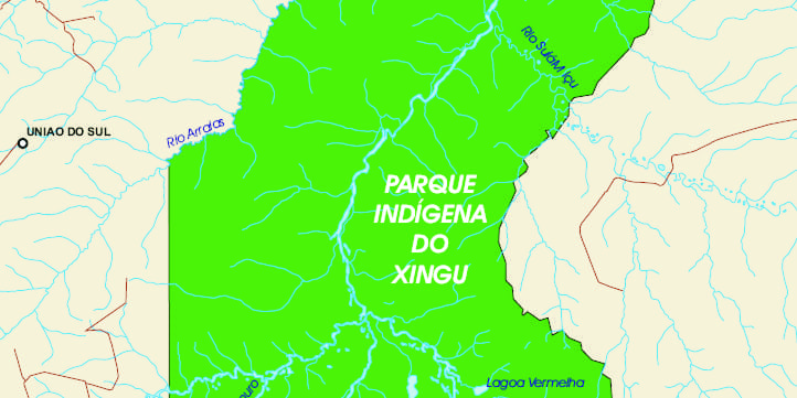Parque Indígena do Xingú - Gismaps Sistemas